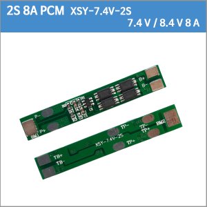 [보호회로]XSY-7.4V-2S/2S8A/2S 8A/7.4V 8.4V 8A 리튬이온배터리 PCM/BMS 보호회로(8번)